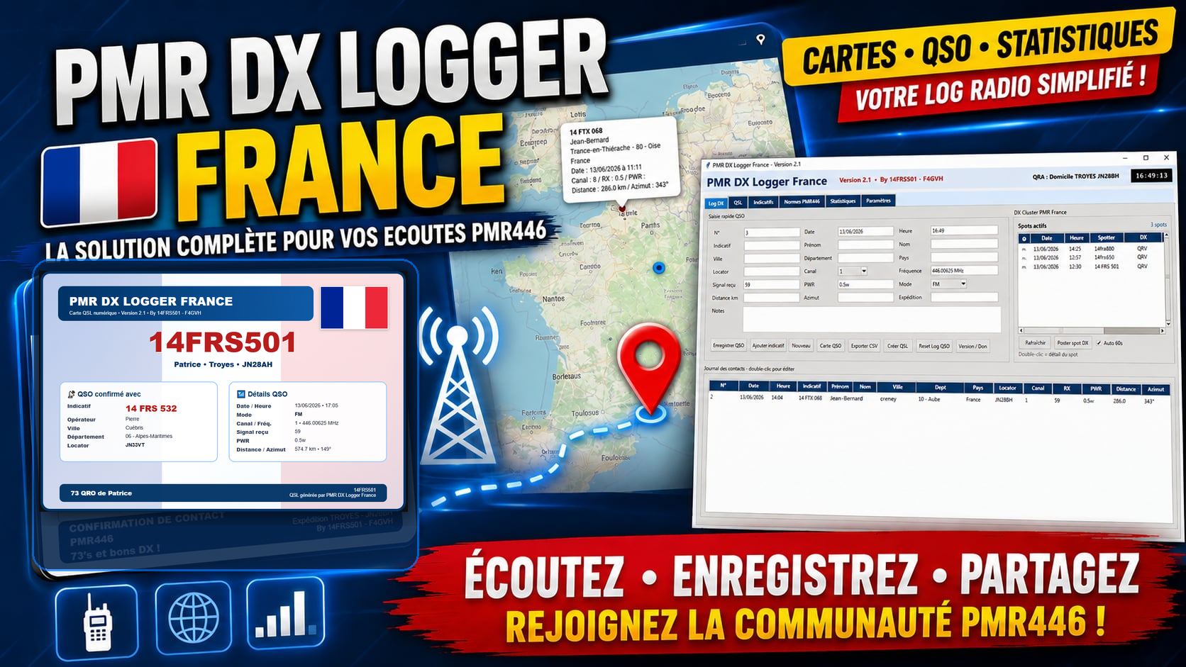 Interface PMR DX Logger France